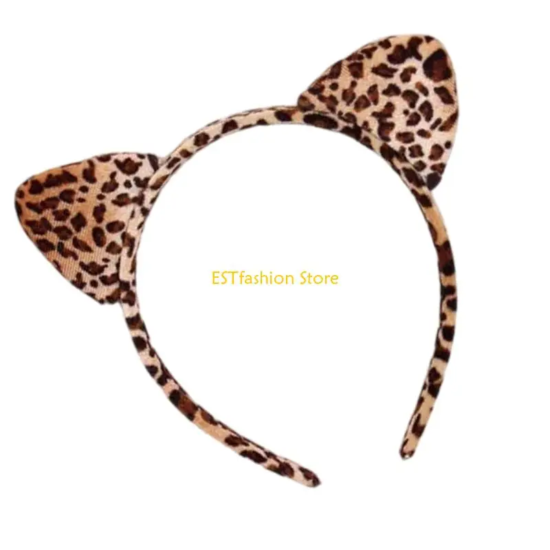 Coda per copricapo personaggio felino regolabile Y5GC per l'attività gioco ruolo familiare