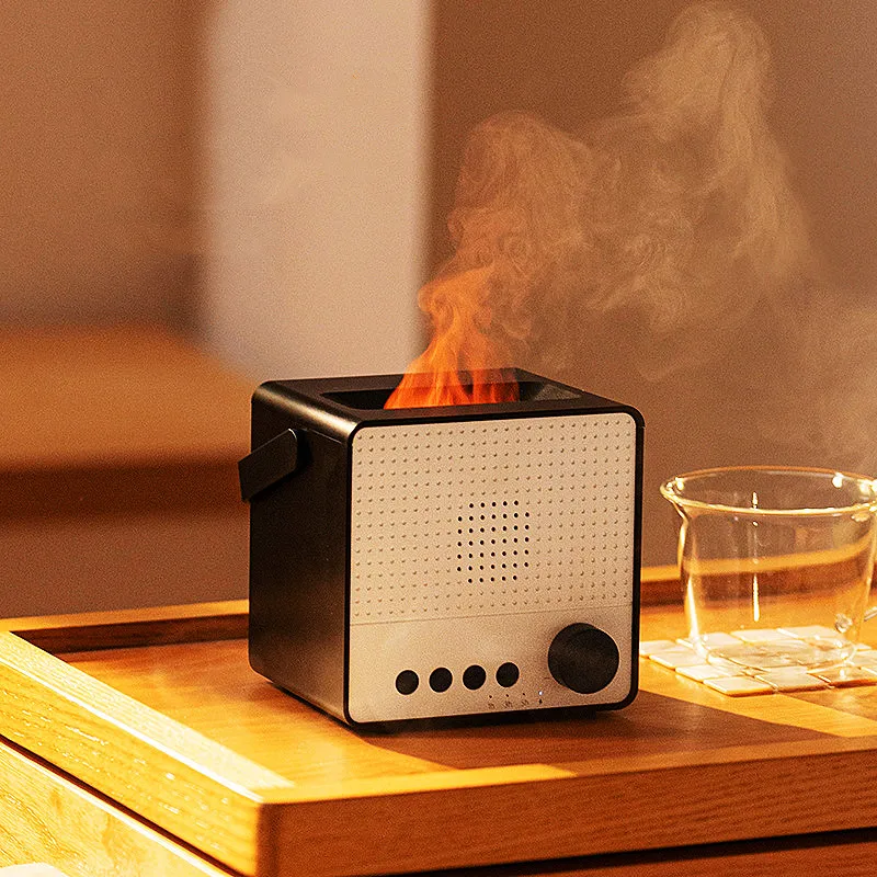 

Аромадиффузор Fire Flame ультразвуковой с Bluetooth-колонкой, USB