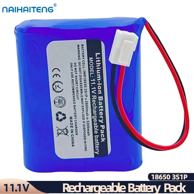 11.1V 2600mAh 3200mAh 18650 3S1P Rechargeable Li-ion Battery Pack For Square Dance Audio Outdoor Speakers Can Be Wholesale