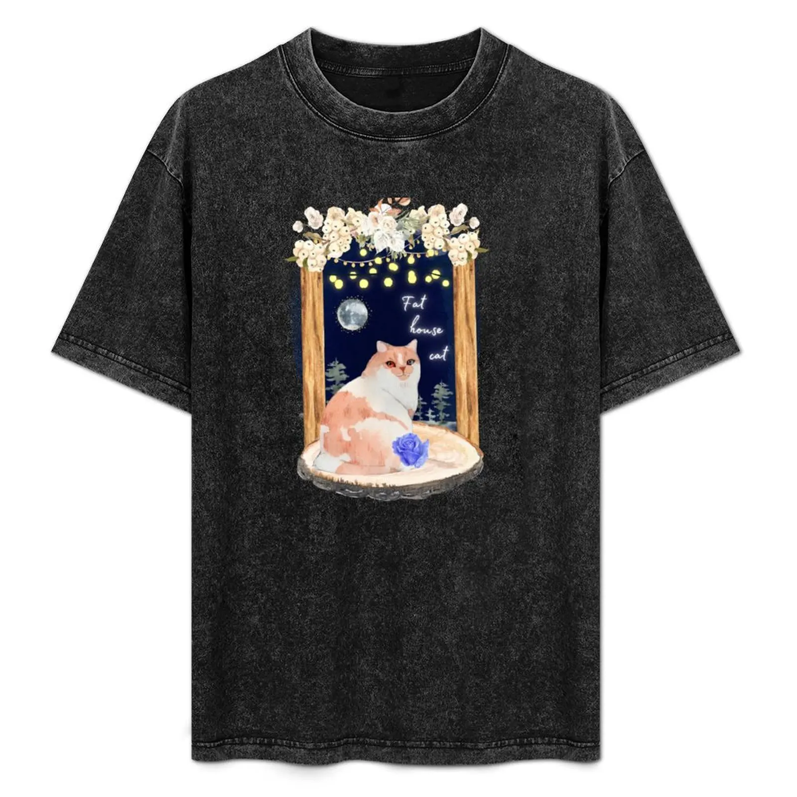 

Fat house cat at the Twilight prom T-Shirt Plus Size Street Style Tee