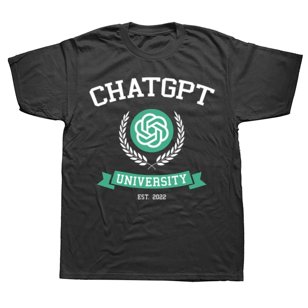 تي شيرت ChatGPT University Code ChatGPT Developer Programmer مبرمج فني برسومات إبداعية للجنسين، تي شيرت بأحرف أقل #1