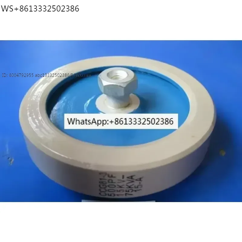 Round ceramics Porcelain high frequency machine new original high voltage CCG81-3 500PF 15KV 75KVA