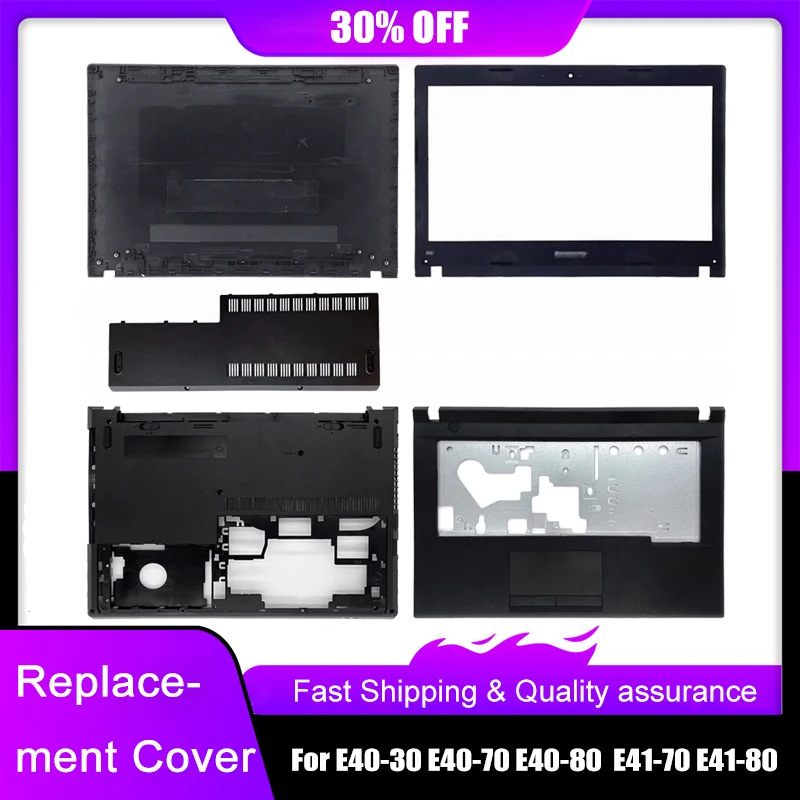 New Laptop LCD Back Cover For Lenovo E40-30 E40-70 E40-80 E41-70 E41-80  Front Bezel Palmrest Upper Bottom Case A B C D E Shell