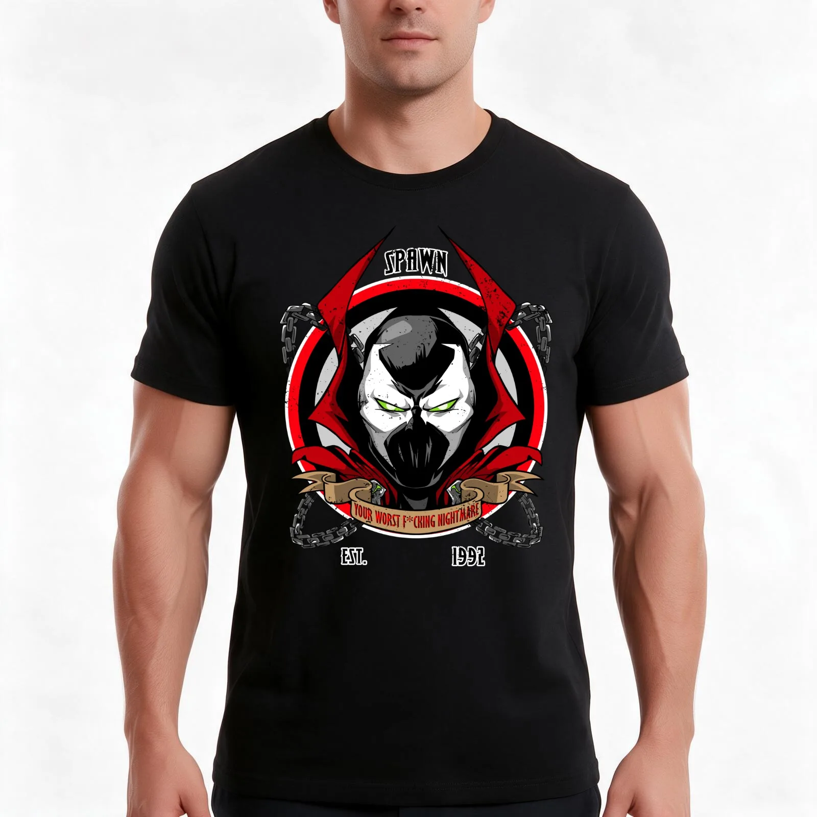 Your Worst Nightmare [Spawn] T-Shirt Summer Casual Cotton Tee Oversized Streetwear Tops Vintage Graphic Print 100% Cotton