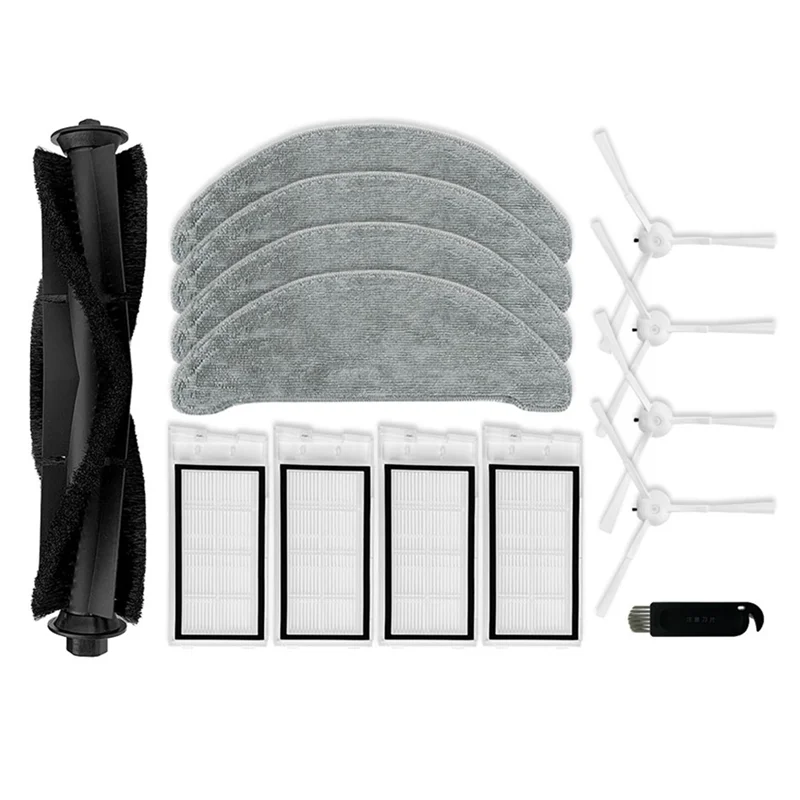 

A38T-Replacement Spare Parts Main Side Brush Hepa Filter Mop Cloth For XCLEA H30 Plus / H40 Plus