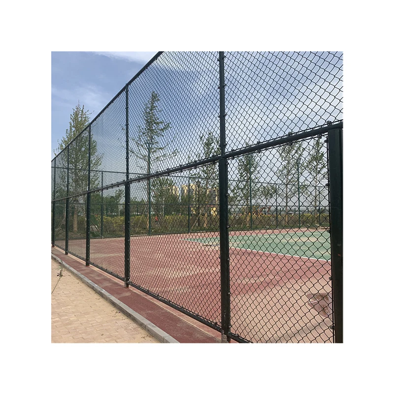 custom.304 SS Chain Link Fence with Durable and Beautiful Appearance Sports Stadium Support Color Sprayed