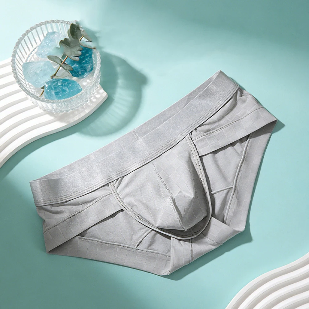 

Men Briefs Mid Waist Elastic Soft Breathable Bikini Gay U Convex Pouch Underpants Sexy Accessories Hot Underwear Men's Clothing