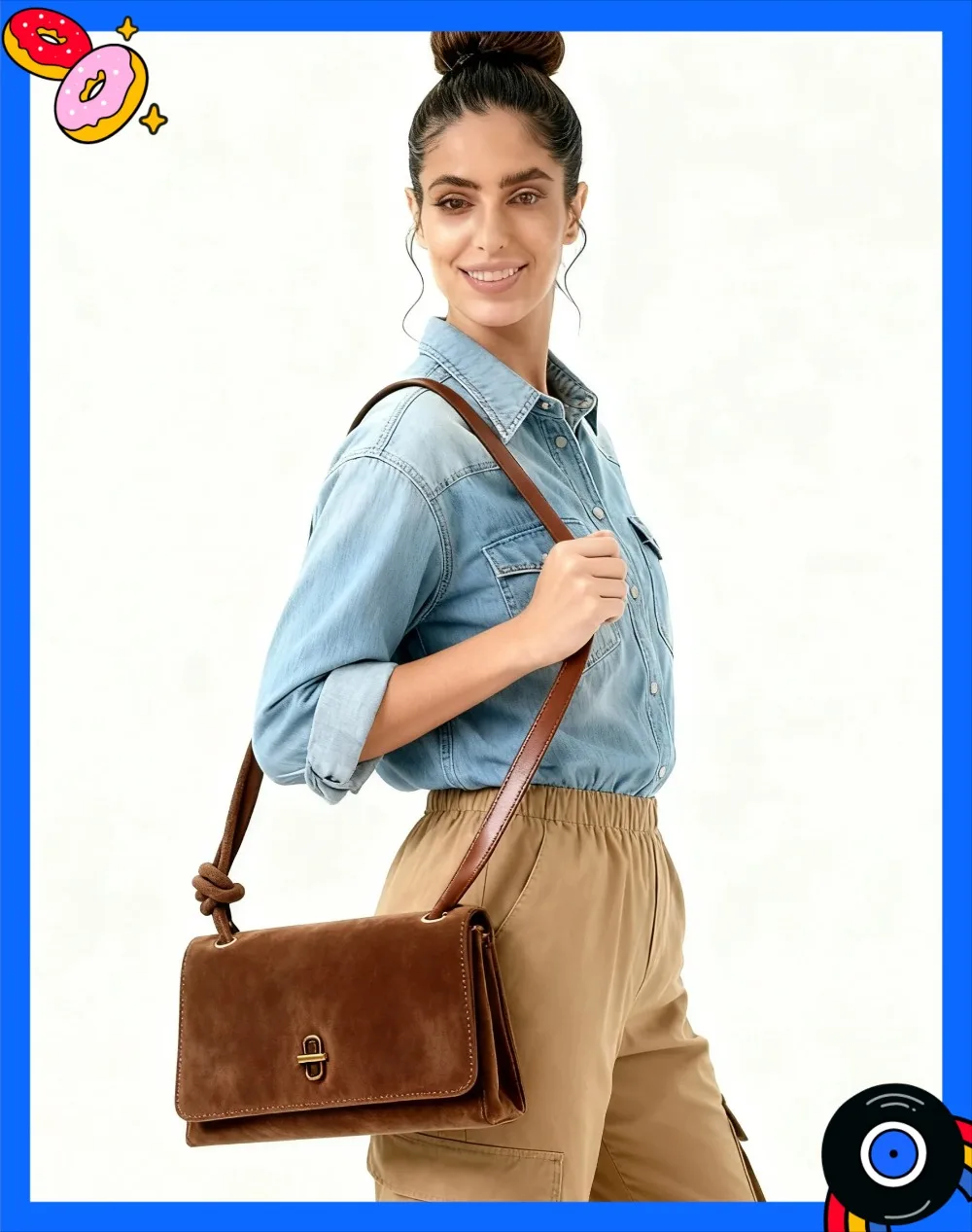 

Сумка через плечо 2026Женская модная сумка Дизайнерская сумка через плечо Классическая женская сумка