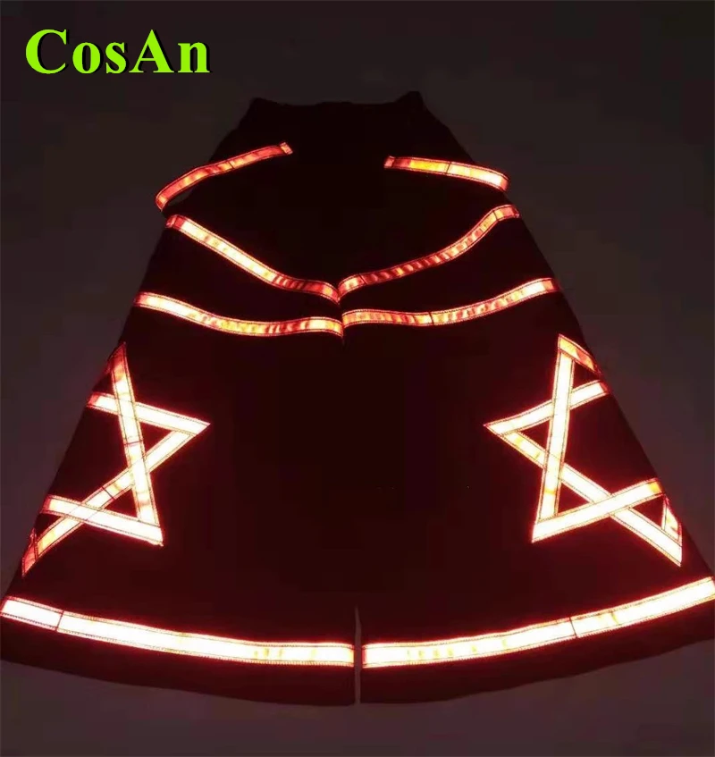 

CosAn Ghost Dance Pants Fluorescent Reflective Street Dance Hip-hop Pants Night Cosplay Costume Flared Pants Trousers