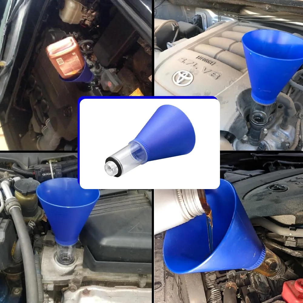 

Универсальный автомобильный набор воронок для моторного масла, прецизионный зажим, герметичный универсальный инструмент из ПВХ для удобного автоматического наполнения и обслуживания