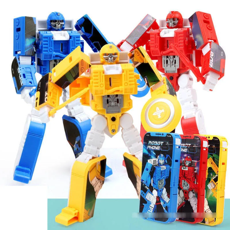 Jouet de déformation pour enfants, Simulation de téléphone portable, Robot de déformation 2 en 1, articulations, modèle de jouet mobile, ornements de bureau, cadeaux pour garçons