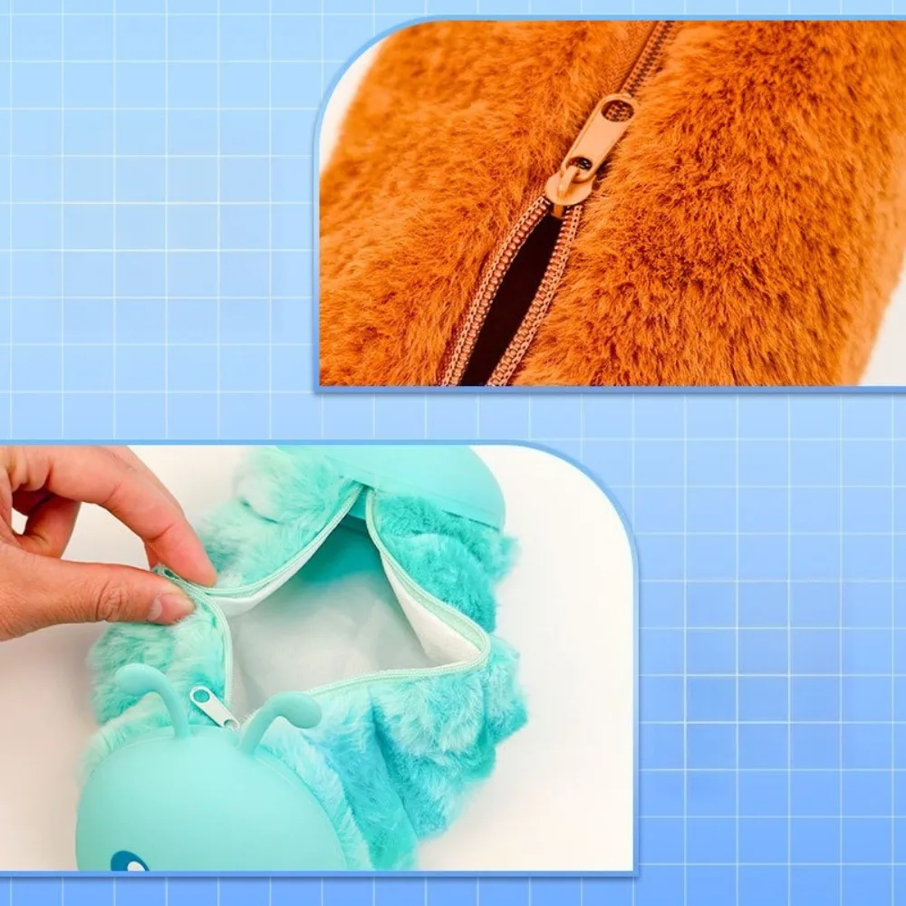 Hot-selling Plush Pencil Case Cute Large-capacity Stationery Ins Box Cosmetic Bag Pencil Case Multi-function Storage