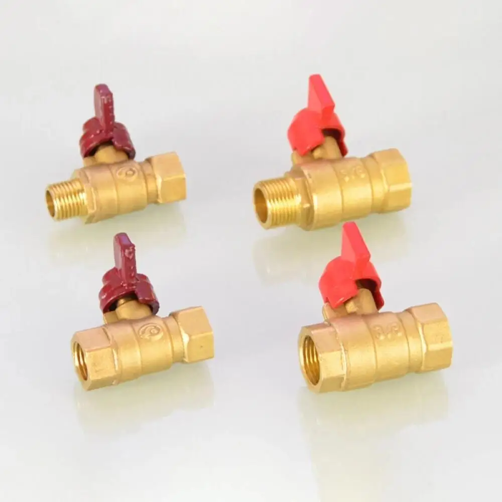 

1 ~ 10 шт. 1/4 "3/8" BSP для топливного газа, воды, масла, воздуха, ручки-бабочки, женский/мужской клапан, латунный шаровой клапан