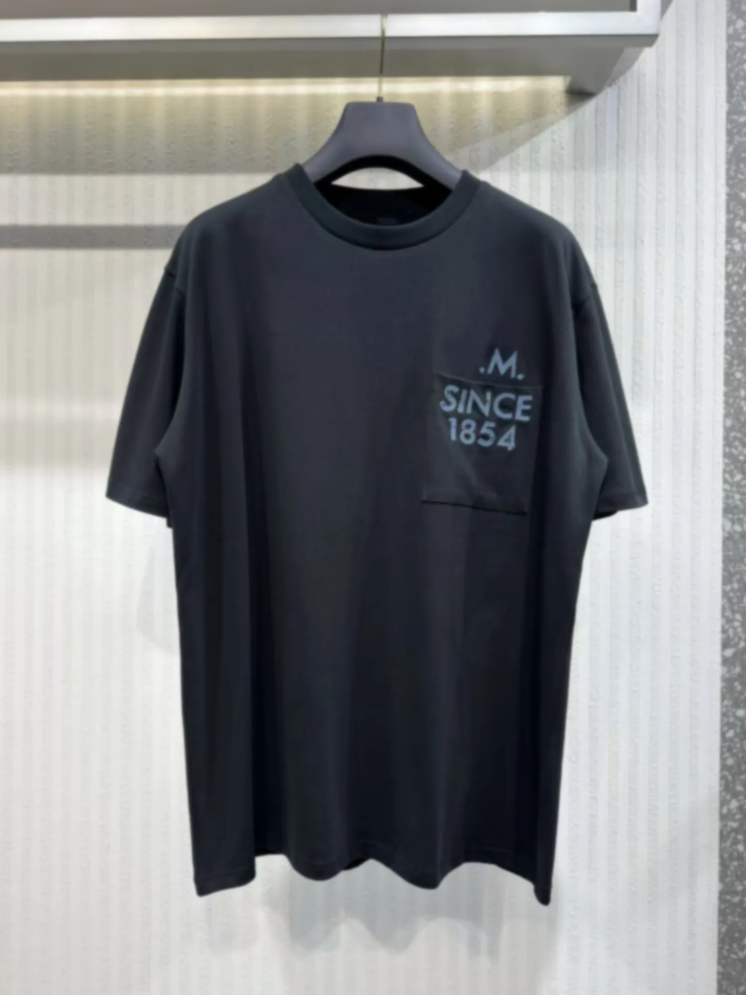 

Футболка из чистого хлопка с вышивкой, модель 854, с надписью, летняя, модная, простая, дышащая, удобная, с круглым вырезом