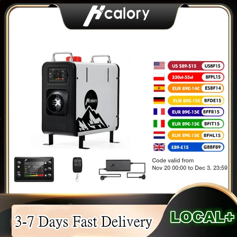 

Hcalory HBS2 Car Parking Heater 8KW 2025 Upgrade 12V 24V Diesel Heater HC2-H with Automatic Start and Stop and Dual Plateau Mode