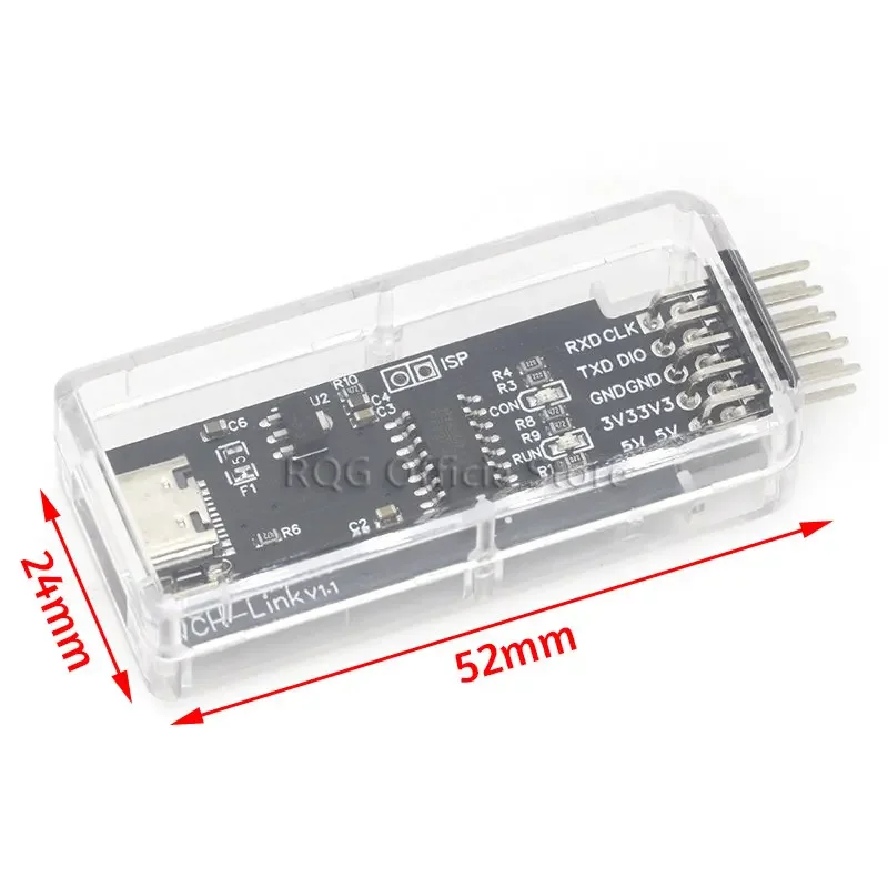 Emulador de wch-link, descarga de CMSIS-DAP, RISC-V de depuración tipo C, SWDTTL, ARM