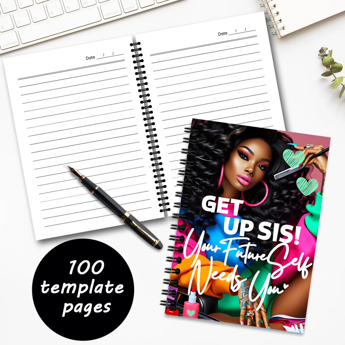 New Popular Cross-border A5 Sister Themed Spiral Notebook, Sketchbook & Coloring Drawing Book