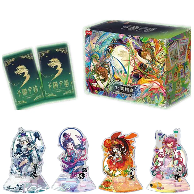 

KAYOU Three Kingdoms Heroes Shining Card Seven Treasures Подарочная коробка Ограниченная серия Diaochan Romance Периферийная коллекционная карта