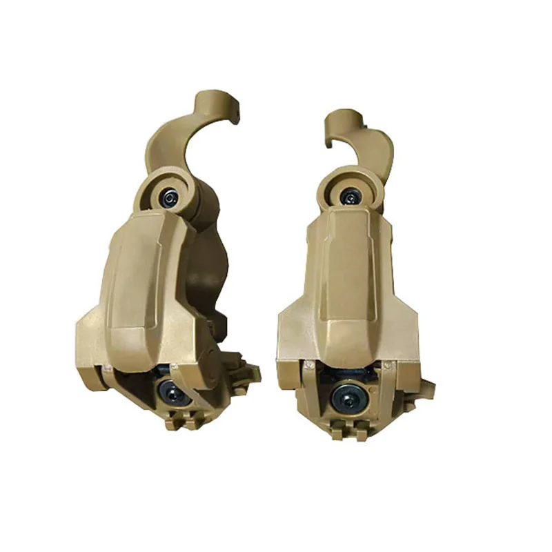 Tactical Headset Rail Mount Bracket 360° Rotation Compatible with OPS Core ARC Team Wendy M-LOK Helmet Guide Adapter