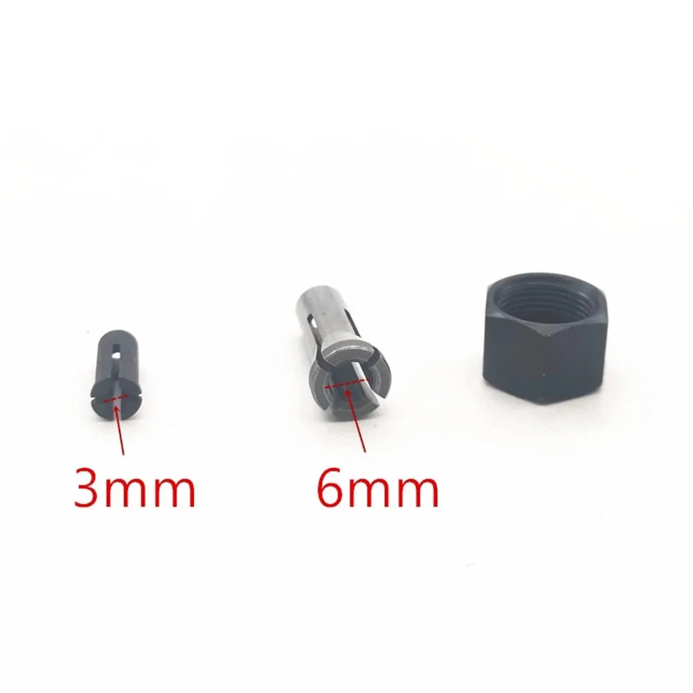 Collet Chuck Cap With Nut Electric Router Drill Chuck For Makita 906 763620-8 3mm 6mm 763627-4 GD0603 GD0601