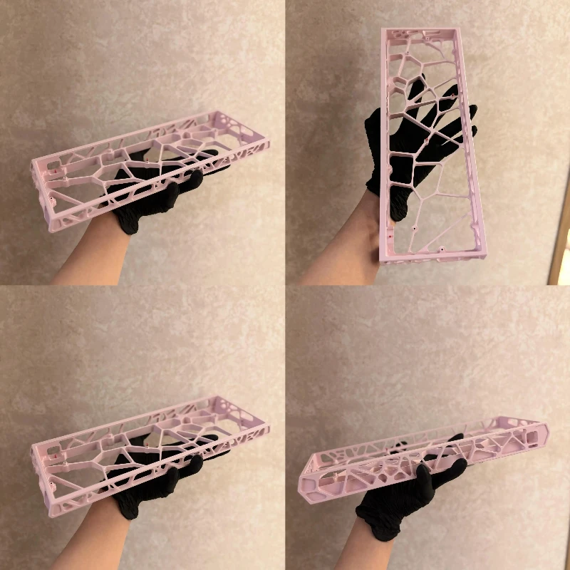 Sora60 Hollow Aluminum Shell V2 Upgraded GH60 Aluminum Shell Compatible with Wooting Rakka HM66 Multicolor Mechanical Keyboard