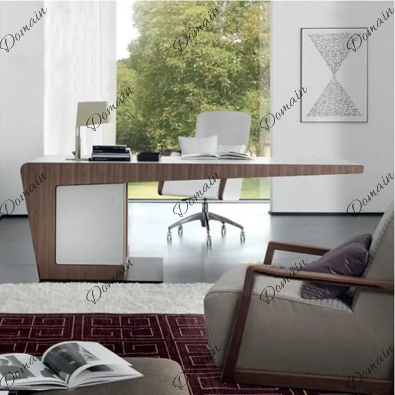 UY Nordic Creative Piano Paint Computer Desk Office Table Modern Simple Executive Desk Custom H