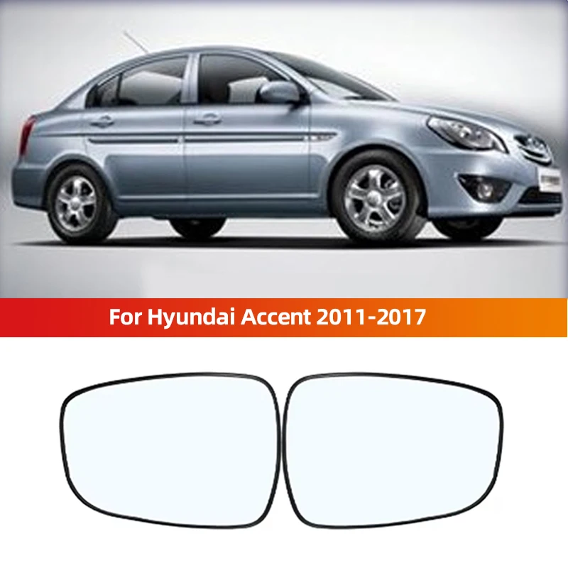 

For Hyundai Accent 2011-2017 Outside Side View Door Mirror Glass Power Heated 876111R220 876211R220 HY1324101 HY1325101