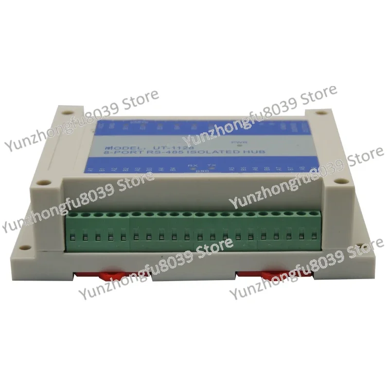 UT-1128 Rs232/485 Naar 8-Port Rs485 Hub, Achtweg Rail Foto-Elektrische Isolatieverdeler