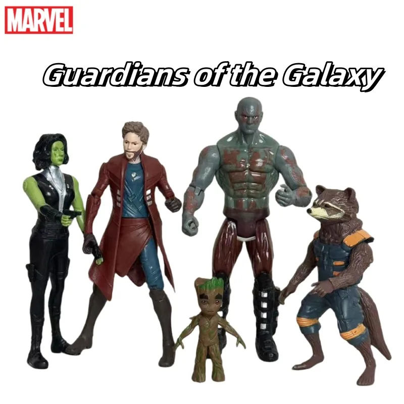 

Marvel Guardians of the Galaxy Star-Lord Rocket Raccoon Groot Movie Peripherals Personalized Cartoon Tabletop Ornament Gifts