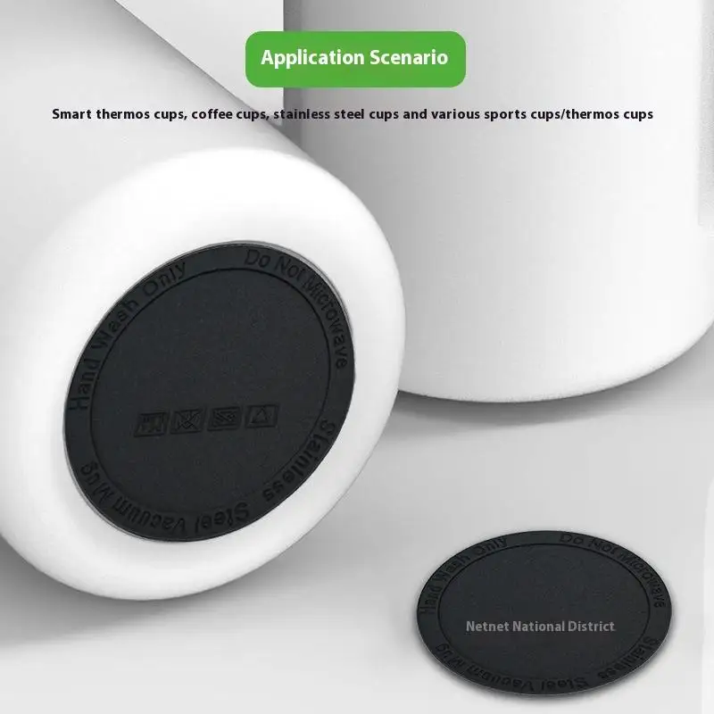 

10 Pcs Round Rubber Coaster Pad Self Adhesive Cup Bottom Stickers Non-slip Anti-scald Tumbler Cup Protective Pads