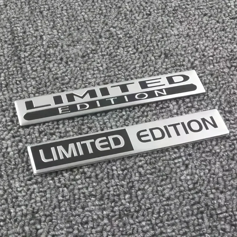 

2PCS Metal Limited Edition 3D Car Body Badge Sticker Trunk Fender Emblem Decal Accessorie For Car Motorcycle Bike