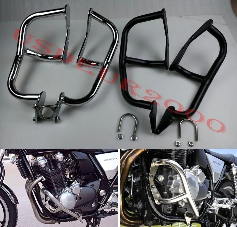 Highway Engine Guard Crash Protect bars for Honda CB1100 2000-2023 00 01 02 03 04 05 06 07 08 09 10 11 12 13 14-23 Chrome/Black