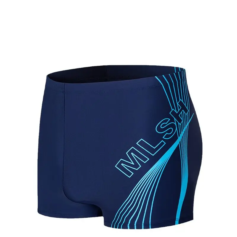 Summer Mens Swim Shorts Beachwear High Elastic Anti-Wear Boxers Seaside Swimming Trunks Letter Printed Quick-Drying Shorts