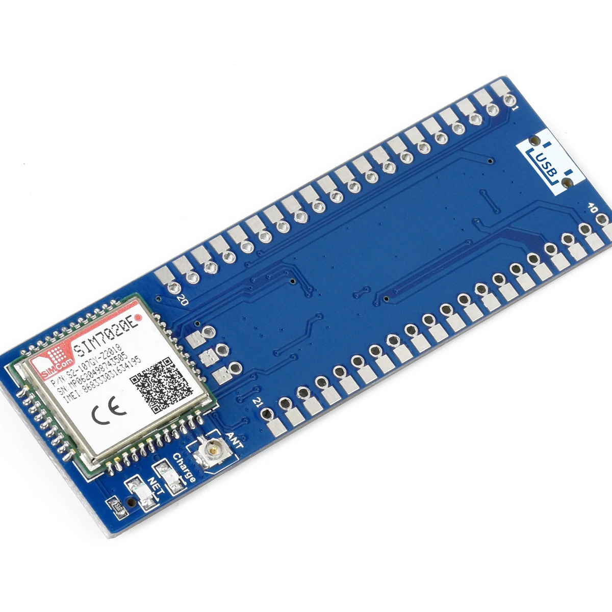 Waveshare SIM7020E NB-IoT Module For Raspberry Pi Pico for Asia Europe Africa Australia