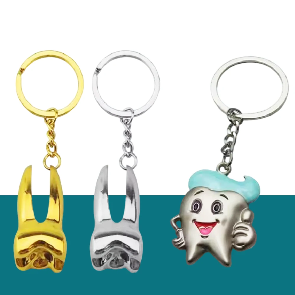

Tooth Keychain Dentist Charm Gift for Dental Hygiene Graduation Gift Mom Dad Kids Little Girl Boy Dentist Office Present