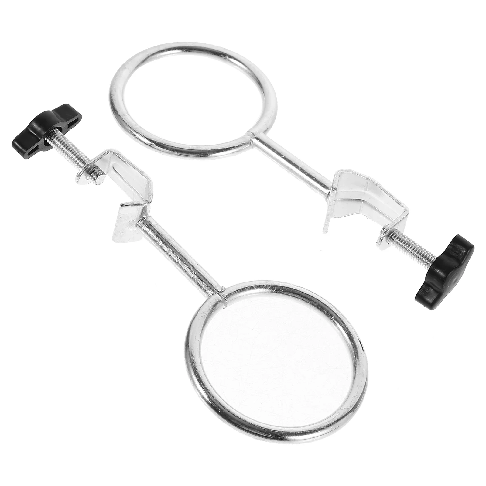 2 Pcs Hoop Experimental Equipment Accessories Beakers Support Ring Iron Supports Clamp Labs