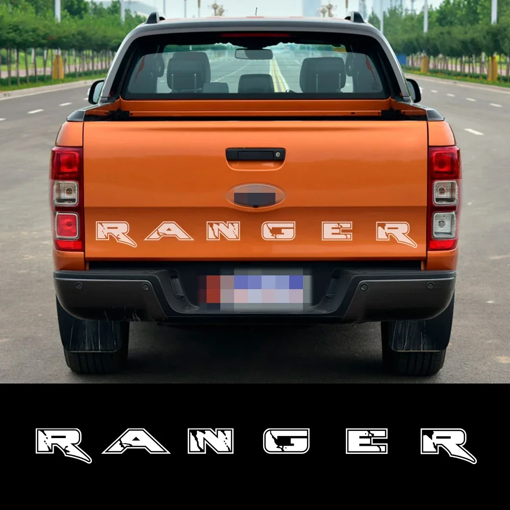 Pickup Tailgate Stickers For Ford Ranger Truck Rear Tail Decor Decals Car Graphics Vinyl Letter Custom Cover Auto Accessories