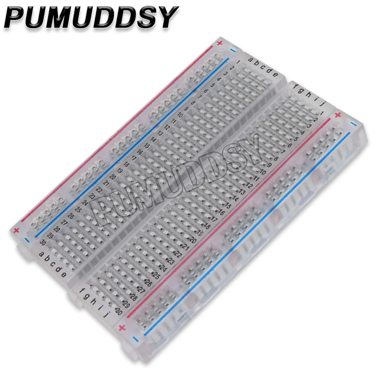 Crystal 400 Tie-Point Solderless Breadboard Mini Bread Plate 83X55 Mm New Crystal Breadboard For DIY Module