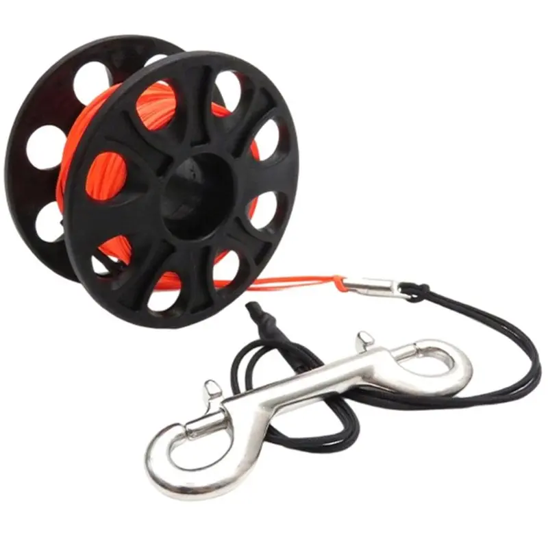 FSTE-Scuba Diving Finger Reel With Double End Hook- Dive Accessories& Equipment Spool Design