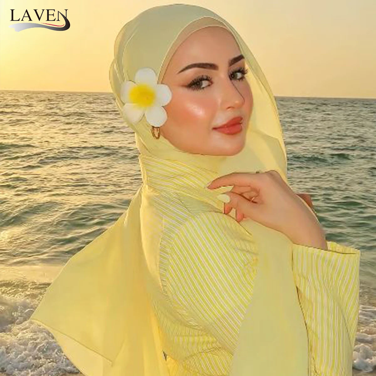 

Hot on Ins Джерси Модальный шарф Хиджаб для женщин Мусульманские однотонные длинные шали и булавки с цветами группа Ислам Мягкие повязки на голову Mujer