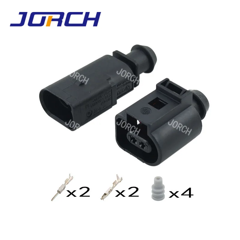 1 set 2 Pin 1.5mm 1J0973802/1J0973702 Auto Temp sensor plug deflation valve connector waterproof Electrical Wire connectors