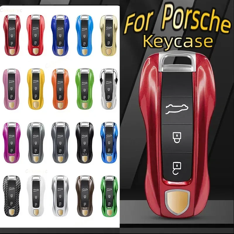 Funda Protectora para Llave de Coche de ABS de Color Sólido, Accesorios para Porsche Panamera 2017, Cayenne 2018 2019, 911 2020 2021 2022 2023 2024, Taycan