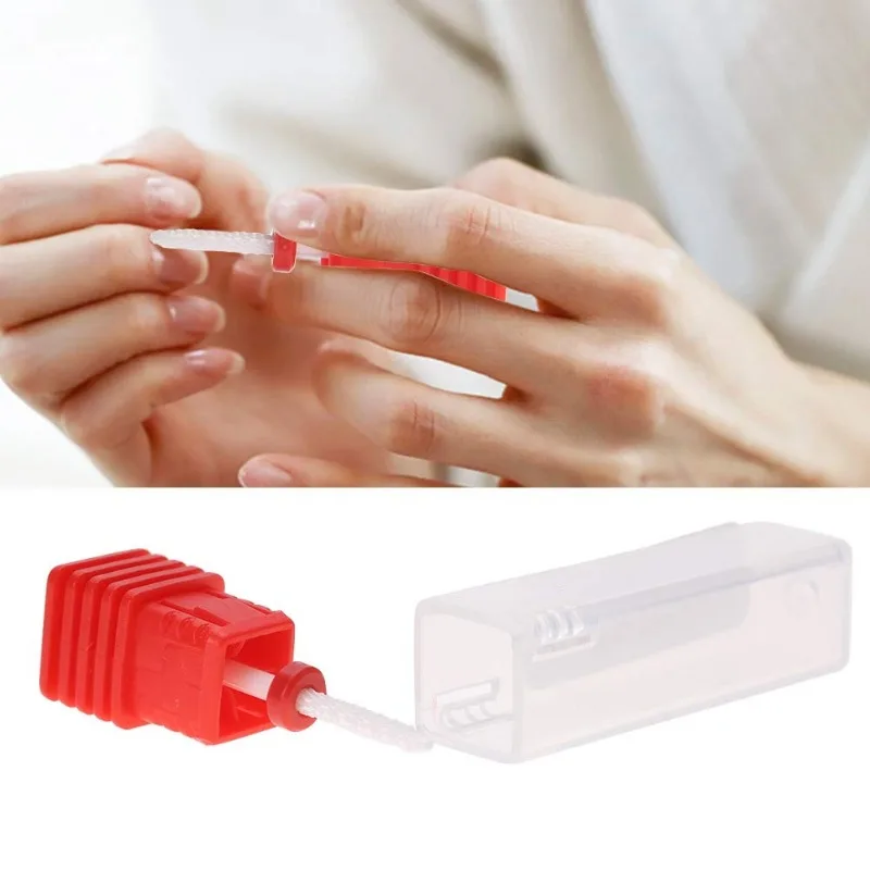 Broca de cerámica para uñas, cortadores de llama para manicura, pedicura eléctrica, removedor de esmalte de Gel, limas, rebabas, accesorios para uñas