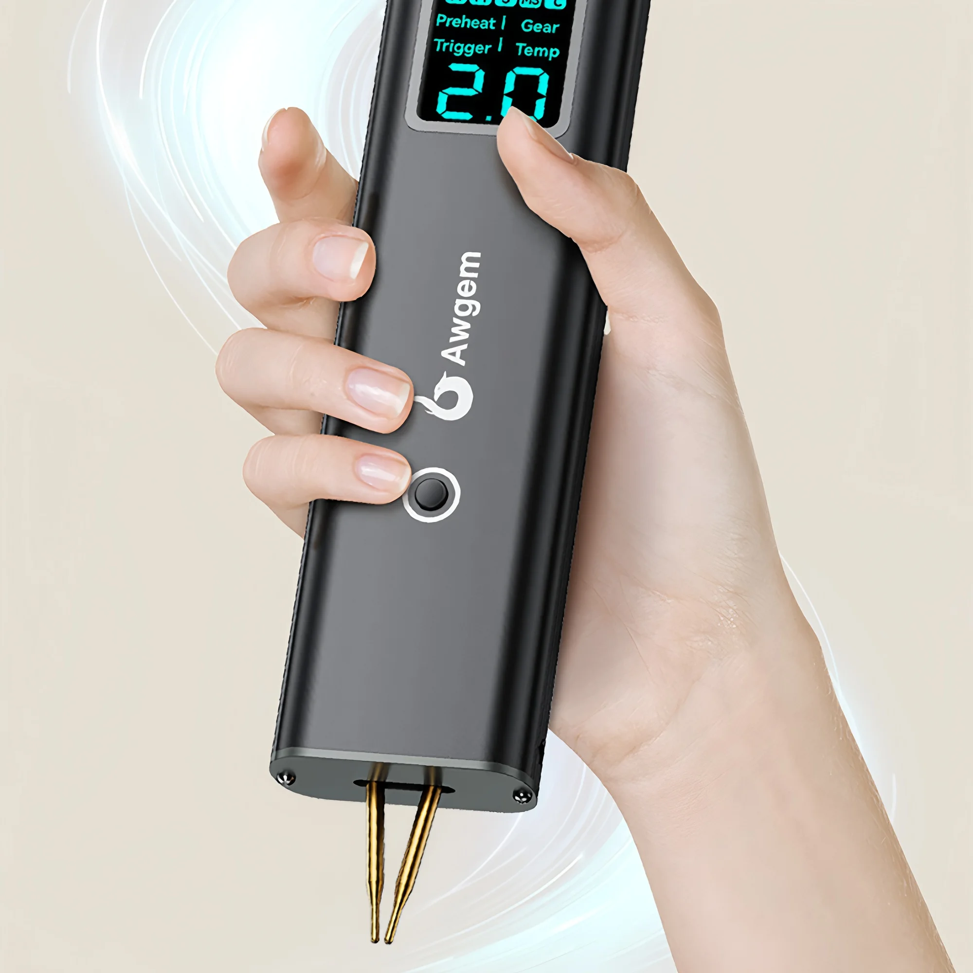 Awgem Tragbares Punktschweißgerät, DIY-Handpunktschweißgerät, 99 Gänge, verstellbares Punktschweißen für 18650-Lithium-Batterie – Detail 20