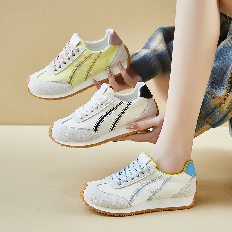 

Женские кроссовки, модная повседневная вулканизированная обувь на плоской подошве, женские уличные прогулочные кроссовки, женская удобная классическая дизайнерская обувь