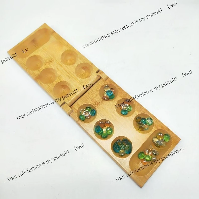 Bamboo Gem Chess Granules Return to Warehouse Puzzle Intelligence Logical Thinking Training Broadcast Chess Mancala Table Game