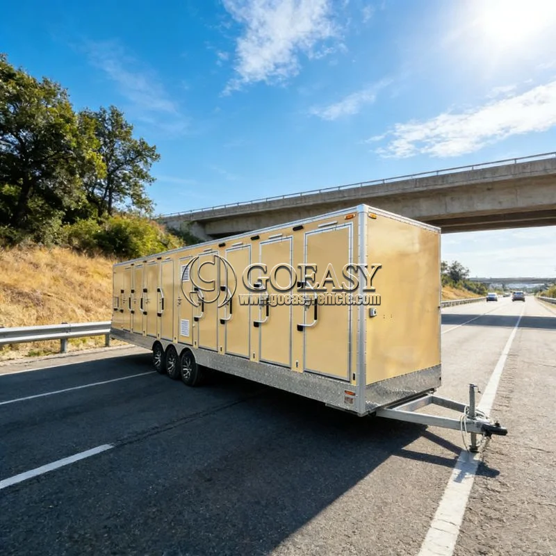 

Инновационный роскошный портативный туалетный прицеп – настраиваемый на заводе и легко перемещаемый уличный санузел