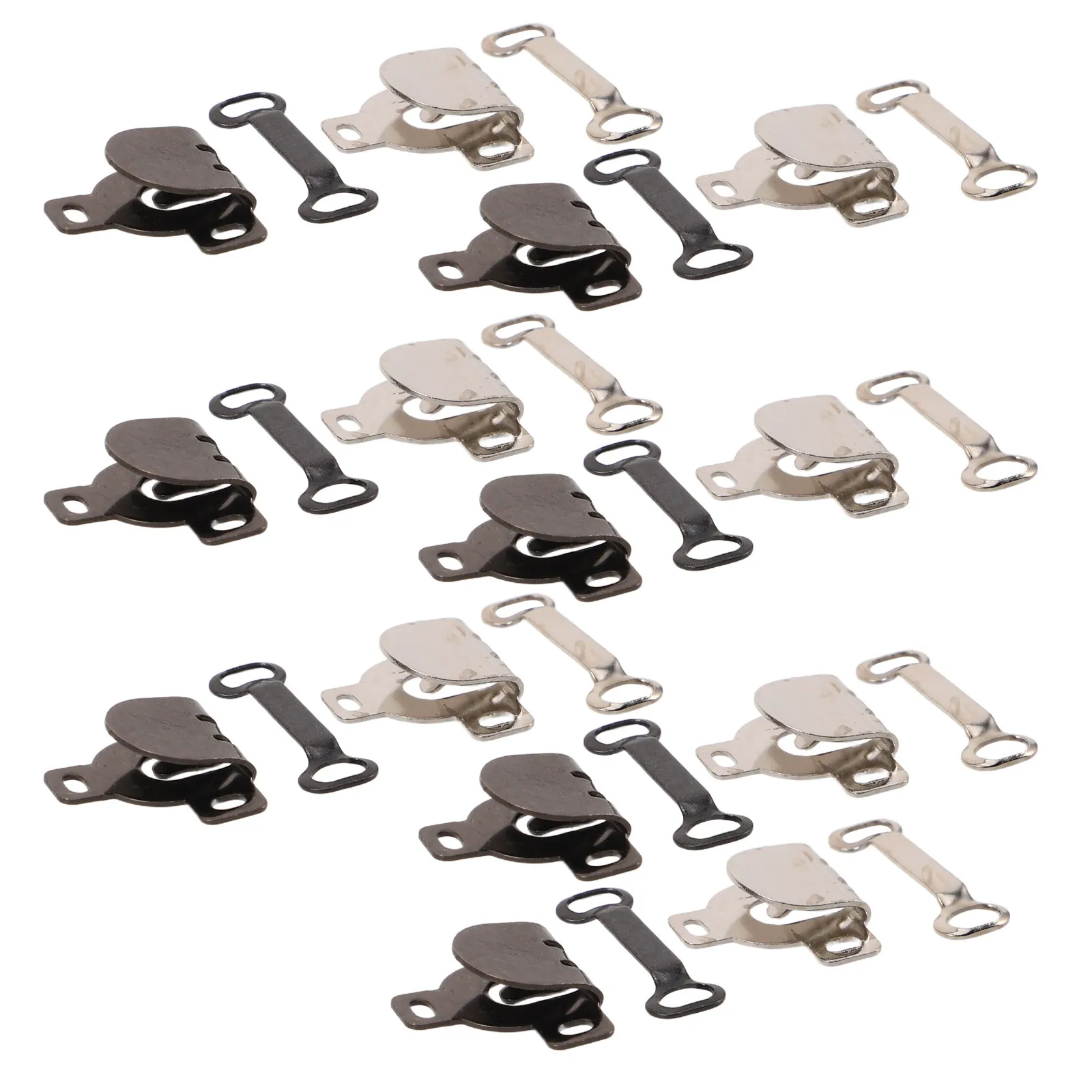20Set Metal Invisible Pants Hook Waist Tightener Fasteners Sewing Clothing Closure Clips for Trousers Skirts Pants Hardware