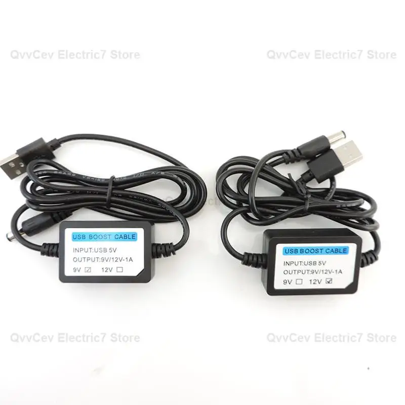 USB Charge Power Boost Cable DC 5V to 9V/12V 1A 5.5mm x2.5mm Step UP Module Converter Adapter wire Boost Component for router a7