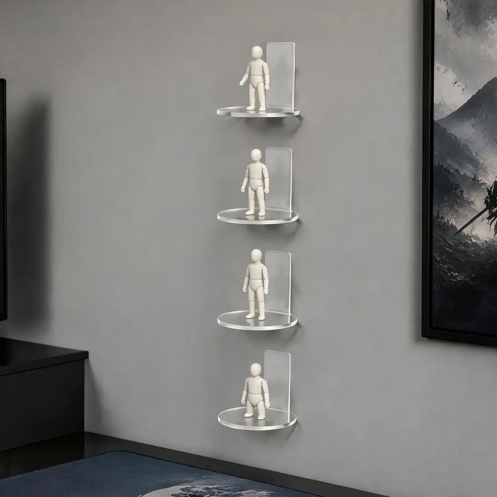 Action Figure Display Stand Minimalist Display Case for Models Acrylic Doll Floating Display Stand Transparent for Collectibles